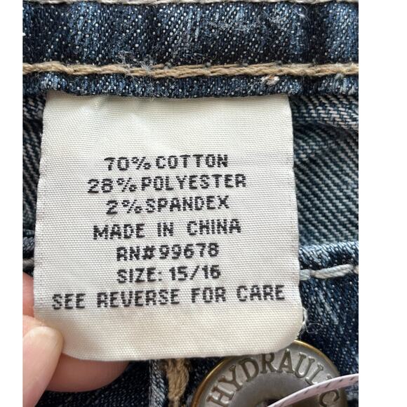 Hydraulic Womens 15/16 Bailey Slim Boot Distressed Blue Jeans Rodeo - Picture 5 of 10